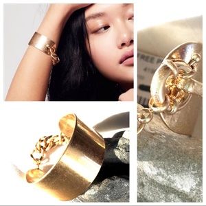 Free People Golden Ensnared Cuff Bracelet